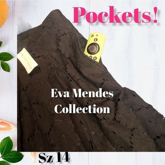🆕️Eva Mendes Ny&Co Skirt Sz 14 w/pockets! - Picture 3 of 4